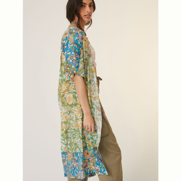 ✨ Anthropologie Floral Kimono Duster - Picture 2 of 5